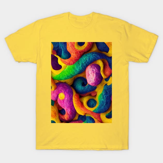 Rainbow seamless art T-Shirt by MorningPanda